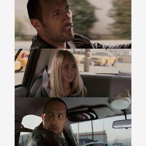 The Rock Voiture Driving Car Girl Fille